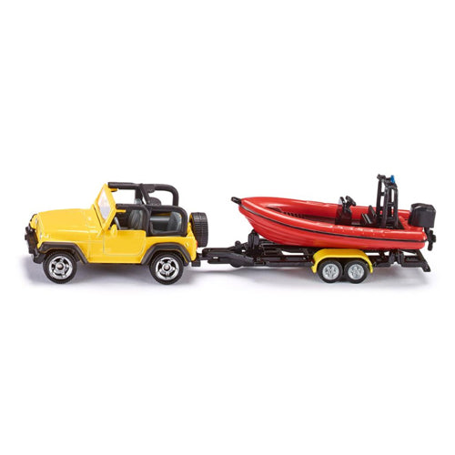Siku Jeep with Boat 1658