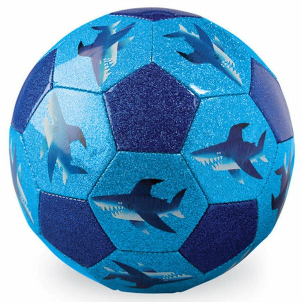 Crocodile Creek Soccer Ball Glitter Sharks