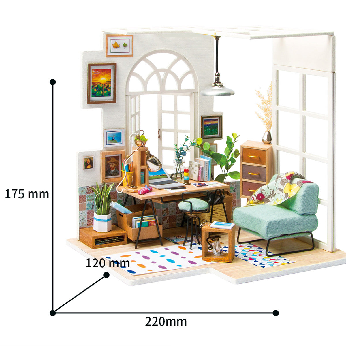 Hands Craft DIY Miniature Dollhouse Kit Soho Time