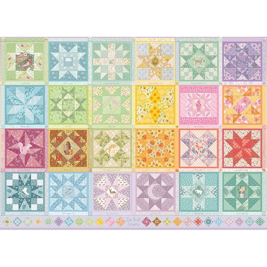 Cobble Hill Star Quilt Seasons 1000 Piece Puzzle