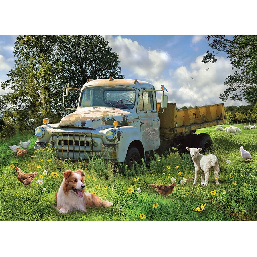 Cobble Hill Sheep Field 1000 Piece Puzzle