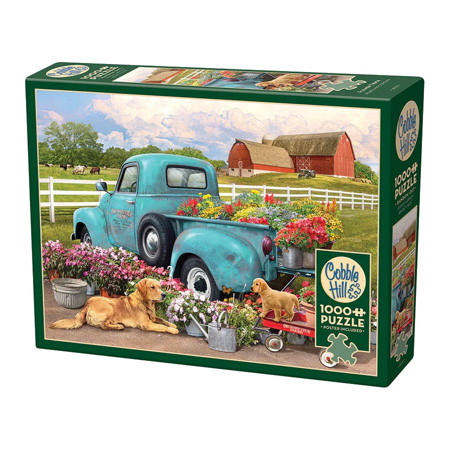 Cobble Hill Flower Truck 1000 Piece Puzzle