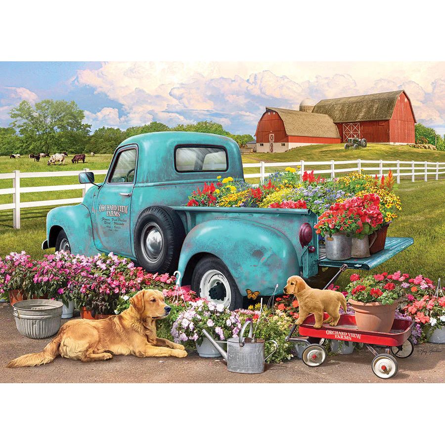 Cobble Hill Flower Truck 1000 Piece Puzzle