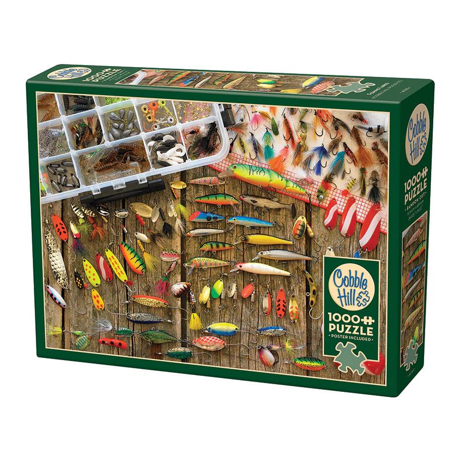 Cobble Hill Fishing Lures 1000 Piece Puzzle