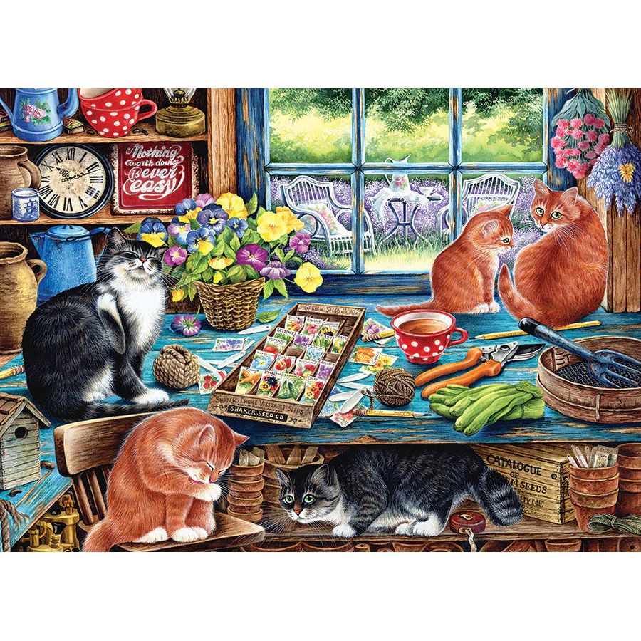 Cobble Hill Cats Retreat 1000 Piece Puzzle