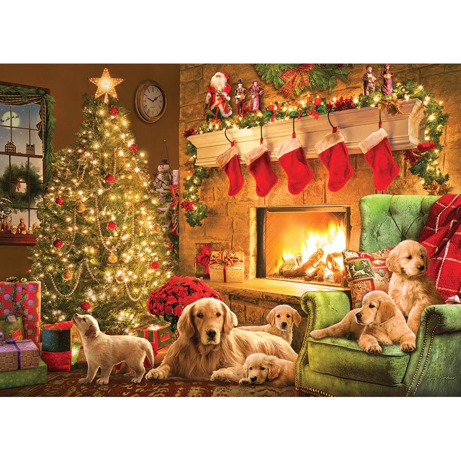 Cobble Hill Cozy Fireplace 1000 Piece Puzzle