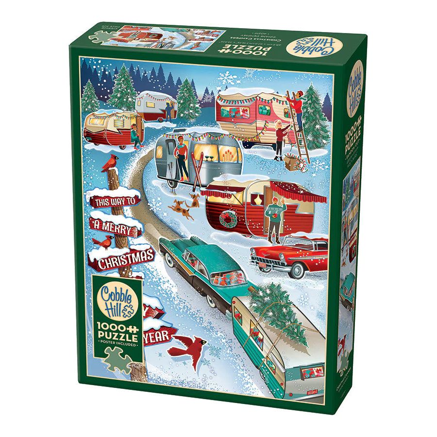 Cobble Hill Christmas Campers 1000 Piece Puzzle