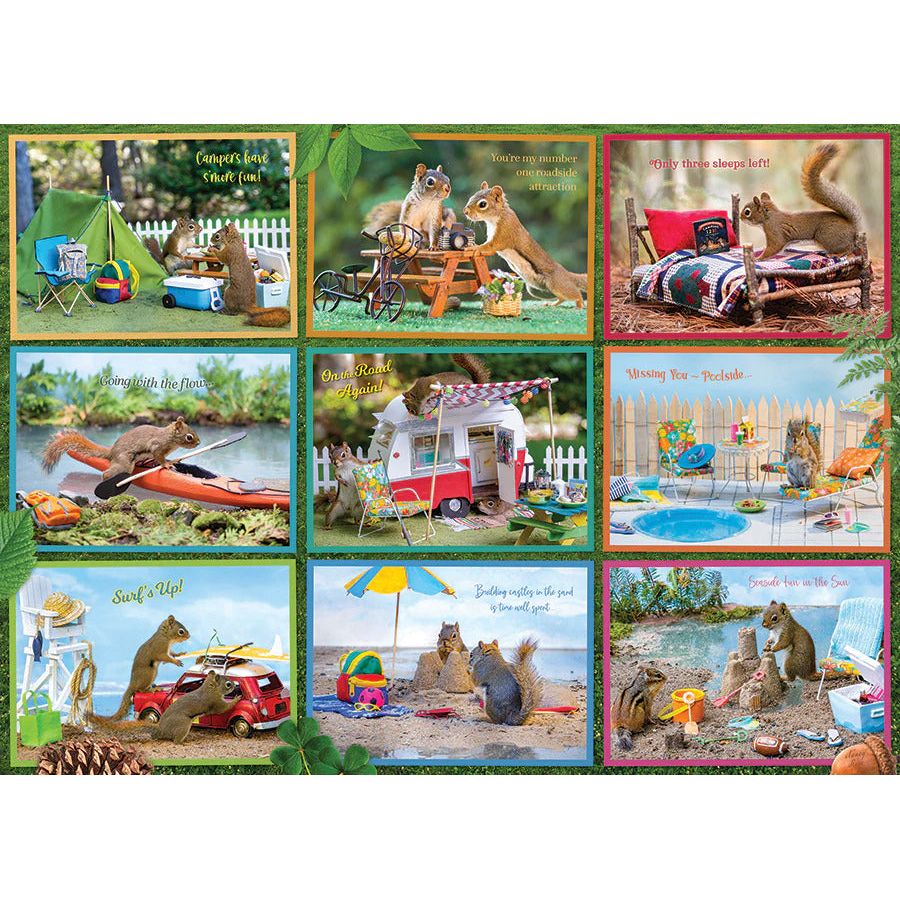 Cobble Hill Squirrels on Vacation 1000 Piece Puzzle