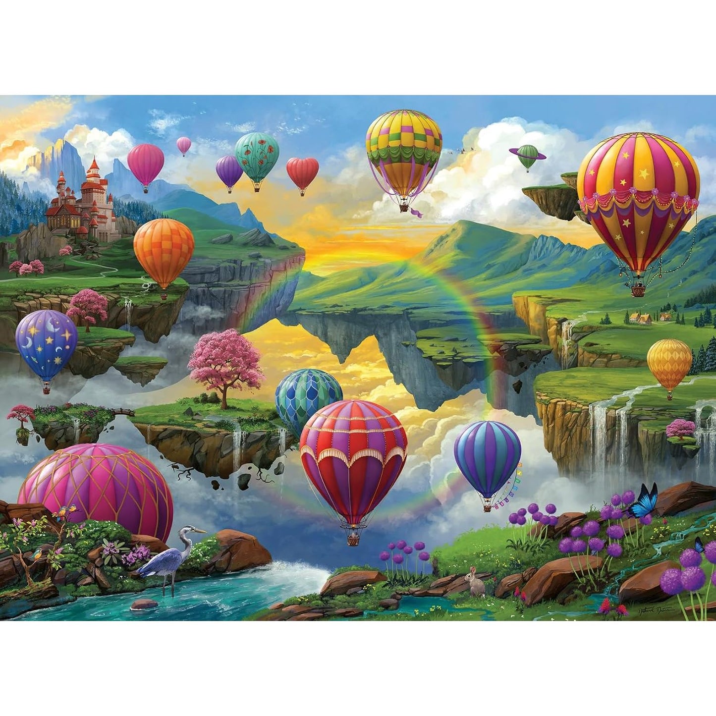 Ravensburger Air Balloon Valley 500 Piece Puzzle