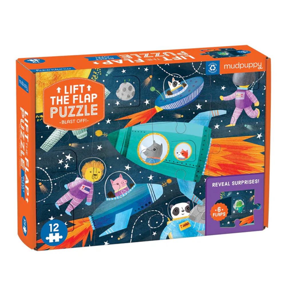 Blast Off! Lift-the-Flap Puzzle