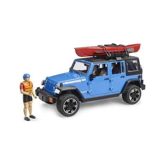 Bruder Jeep Wrangler Rubicon 02529 With Kayak and Figure