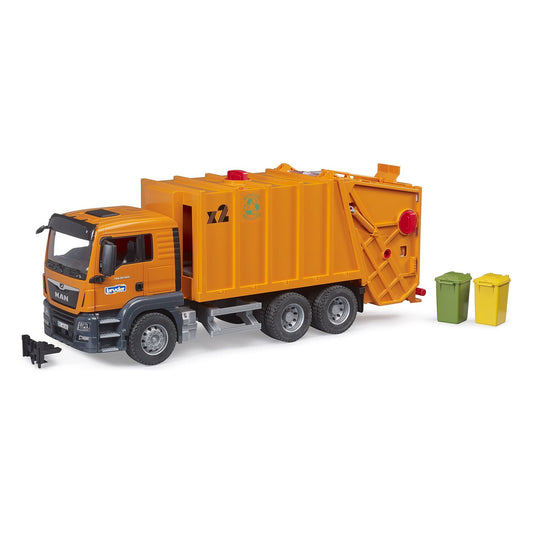 Bruder MAN TGS Orange Garbage Truck