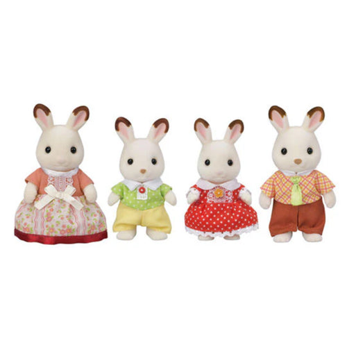 Calico Critters Chocolate Rabbit Family