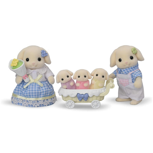 Calico Critters Flora Rabbit Family