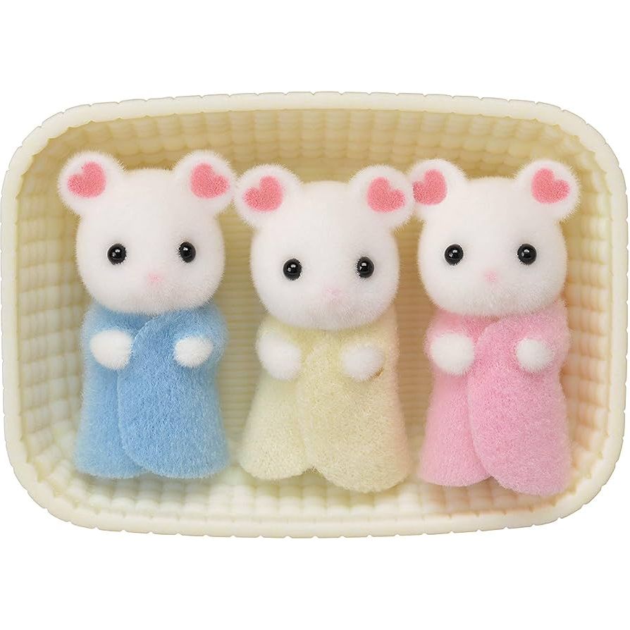 Calico Critters Marshmallow Mouse Triplets