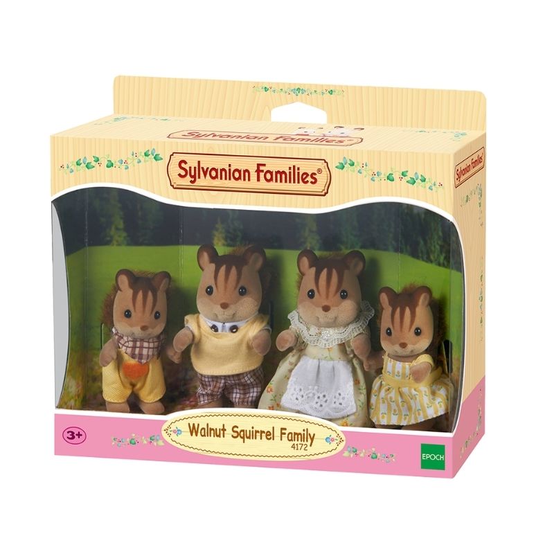 Calico Critters Walnut Squirrel Family