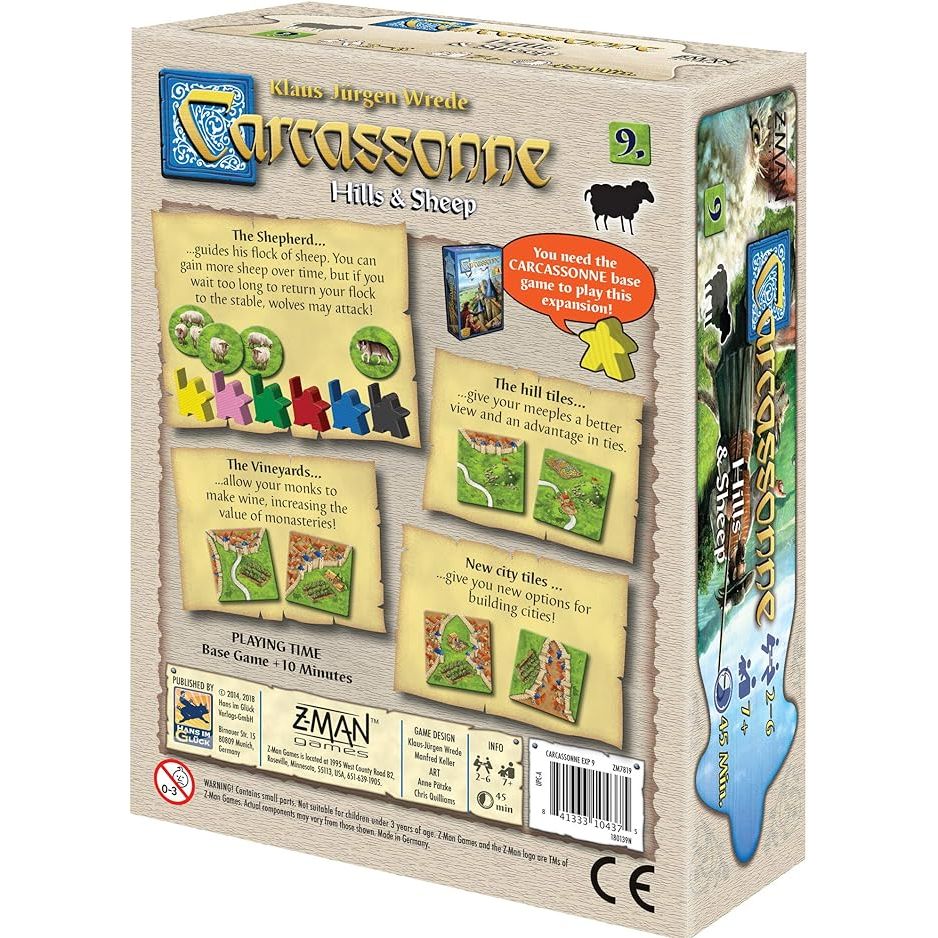 Carcassonne Expansion - Hills & Sheep