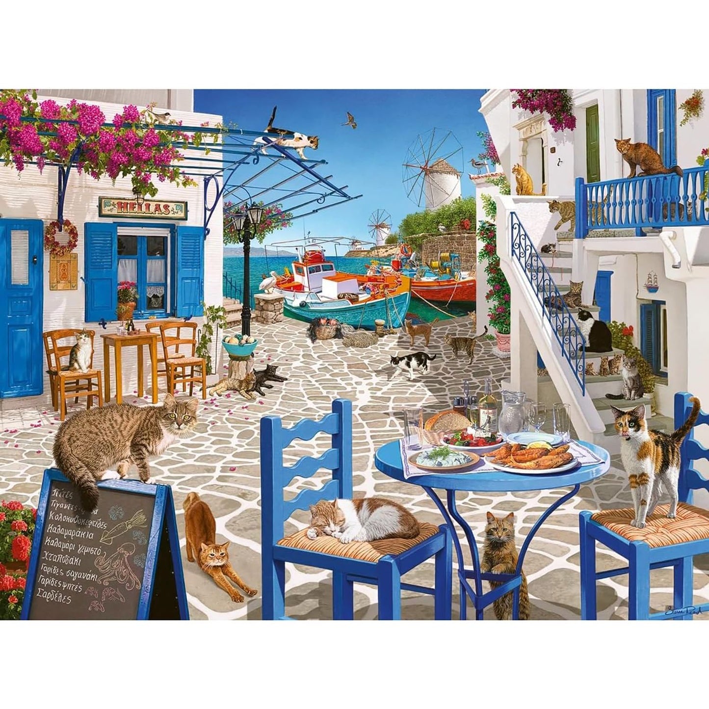 Ravensburger Cats of Mykonos Puzzle 1500 pc