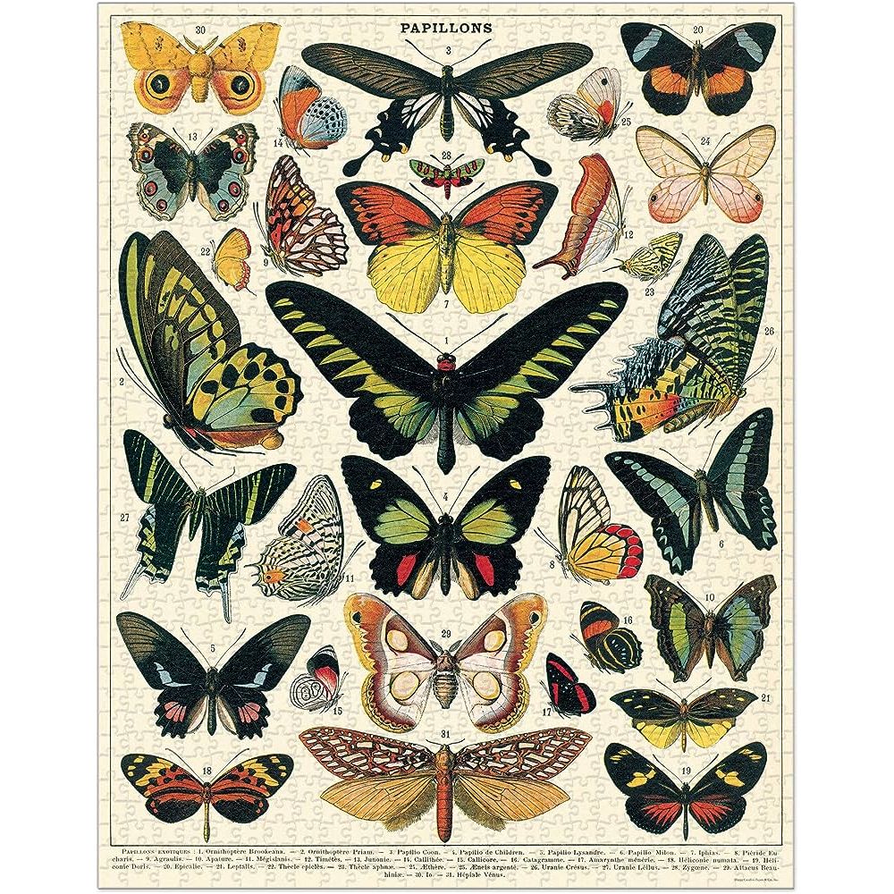 Cavallini & Co. - Butterflies 1000 Piece Puzzle