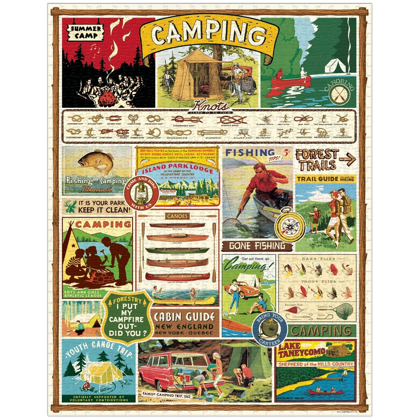 Cavallini & Co. - Camping 1000 Piece Puzzle