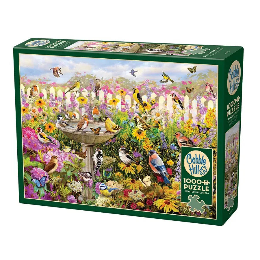 Cobble Hill Backyard Bird Bath 1000 Piece Puzzle