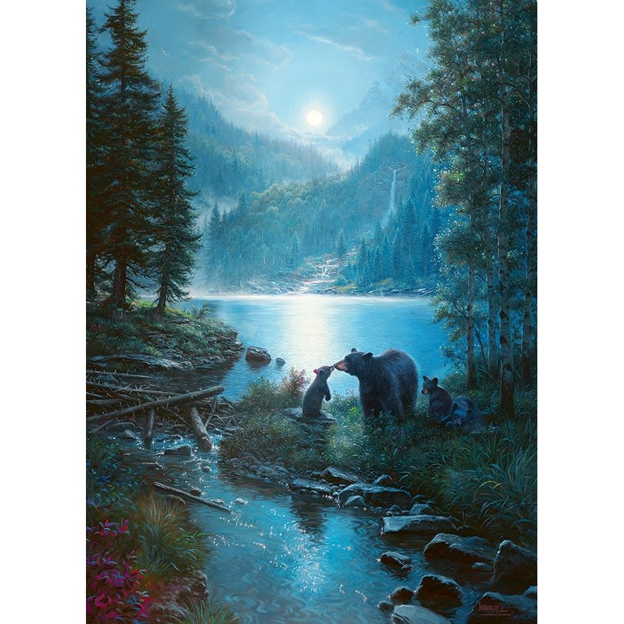 Cobble Hill Bear Night 1000 Piece Puzzle