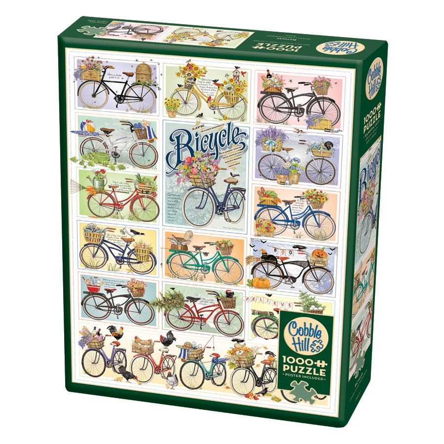 Cobble Hill Bicycles 1000 Piece Puzzle