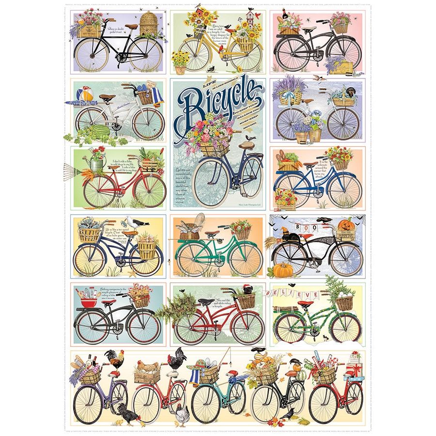 Cobble Hill Bicycles 1000 Piece Puzzle