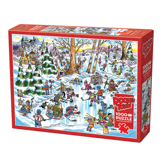 Cobble Hill Doodletown - HockeyTown 1000 Piece Puzzle