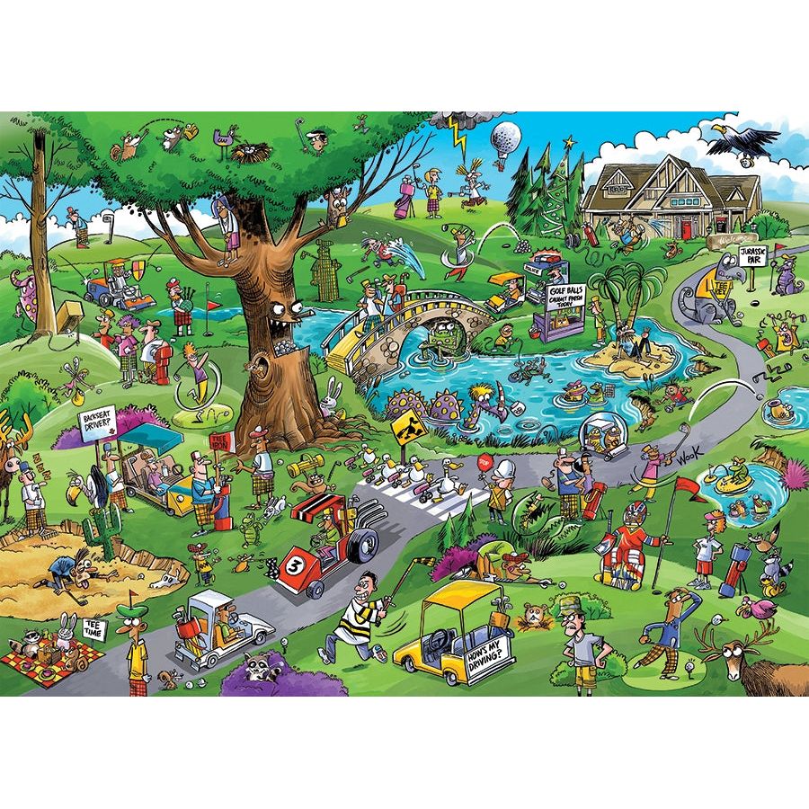 Cobble Hill DoodleTown: Par for the Course 1000 Piece Puzzle