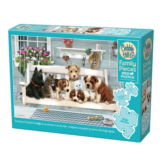Cobble Hill Family Pieces - Porch Pals 350 Piece Puzzle