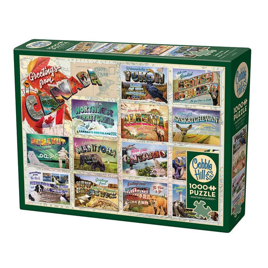 Cobble Hill Greetings from Canada 1000 Piece Puzzle