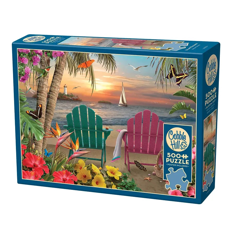 Cobble Hill Island Paradise 500 Piece Puzzle