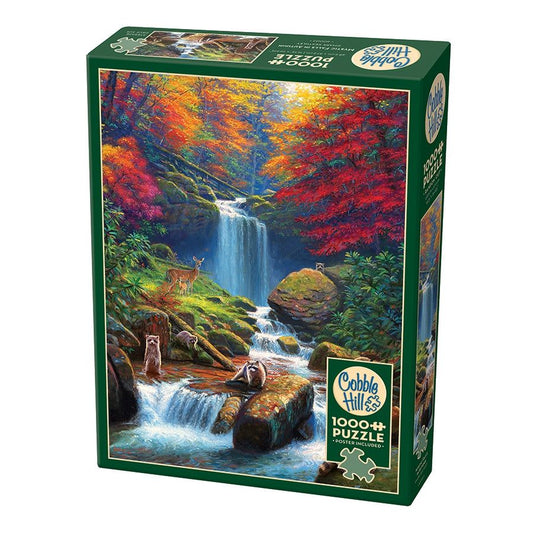 Cobble Hill Mystic Falls in Autumn 1000 Piece Puzzle
