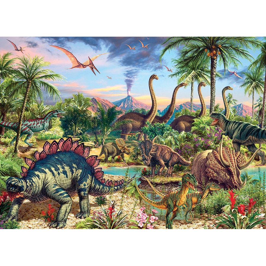 Cobble Hill Prehistoric Party 350 Piece Puzzle