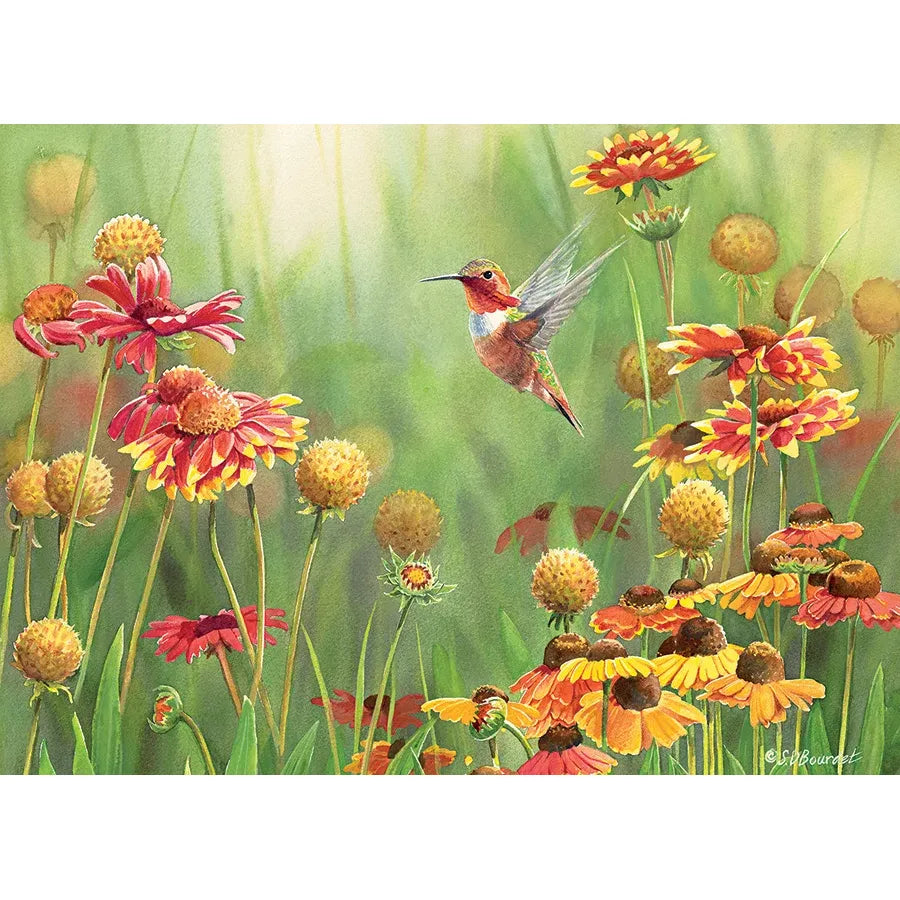Cobble Hill Rufous Hummingbird 500 Piece Puzzle