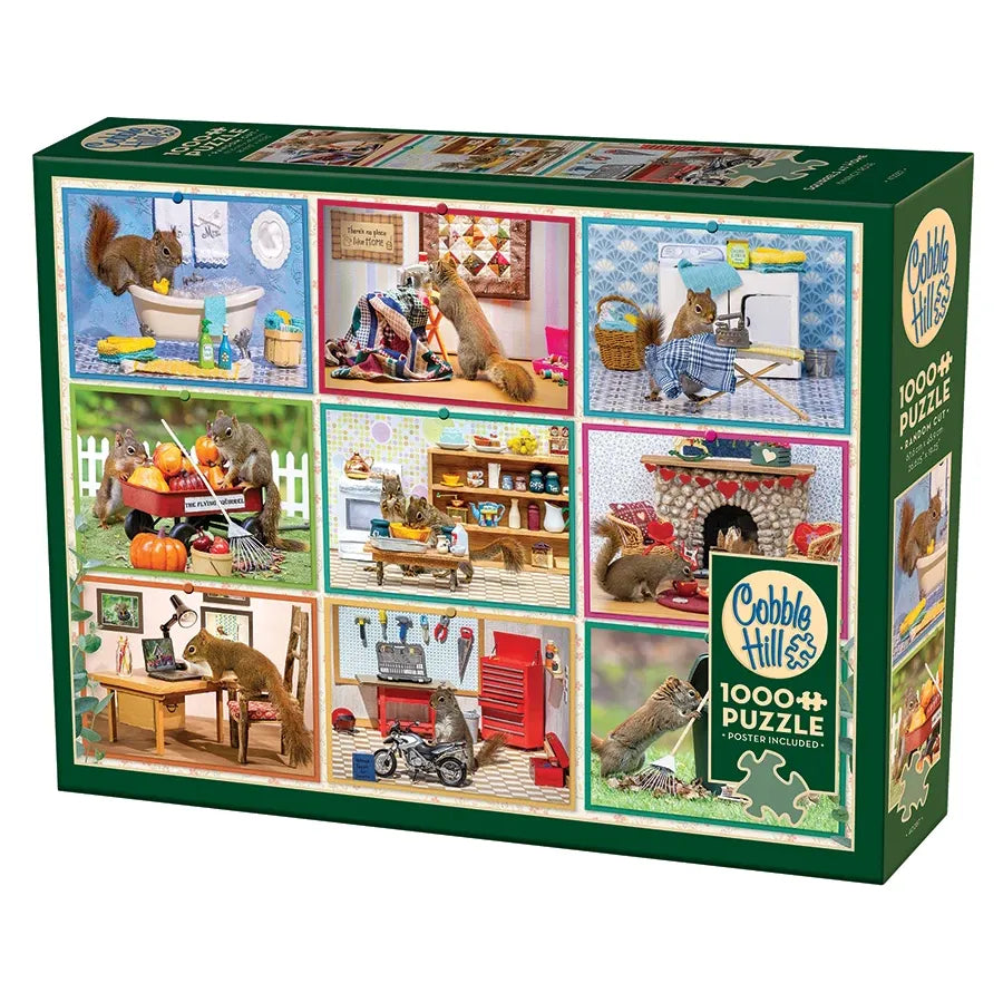 Cobble Hill Squirrels at Home 1000 Piece Puzzle