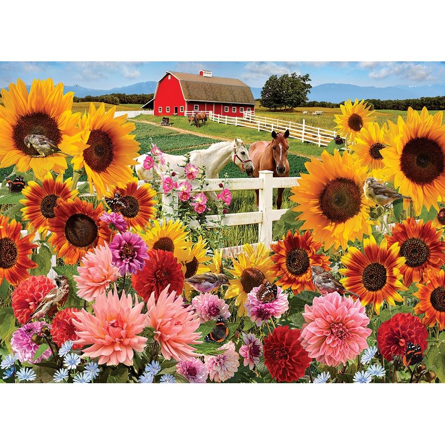 Cobble Hill Sunflower Farm 1000 Piece Puzzle