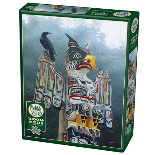 Cobble Hill Totem Pole in the Mist 1000 Piece Puzzle