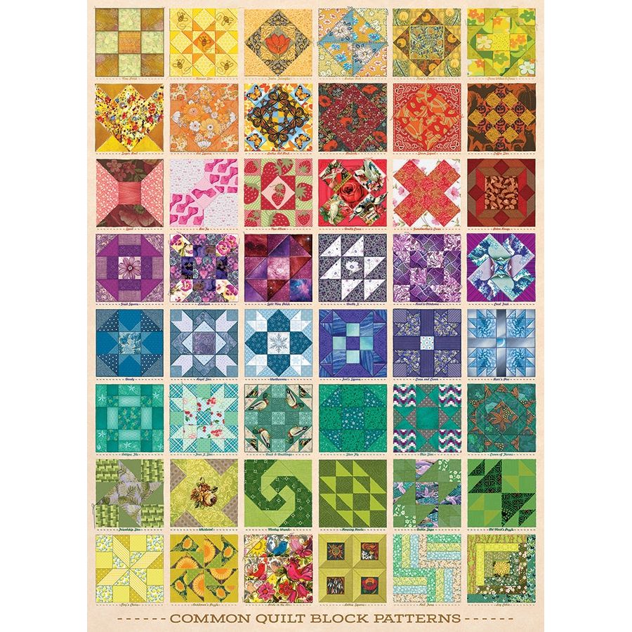 Cobble Hill Common Quilt Blocks 1000 Piece Puzzle