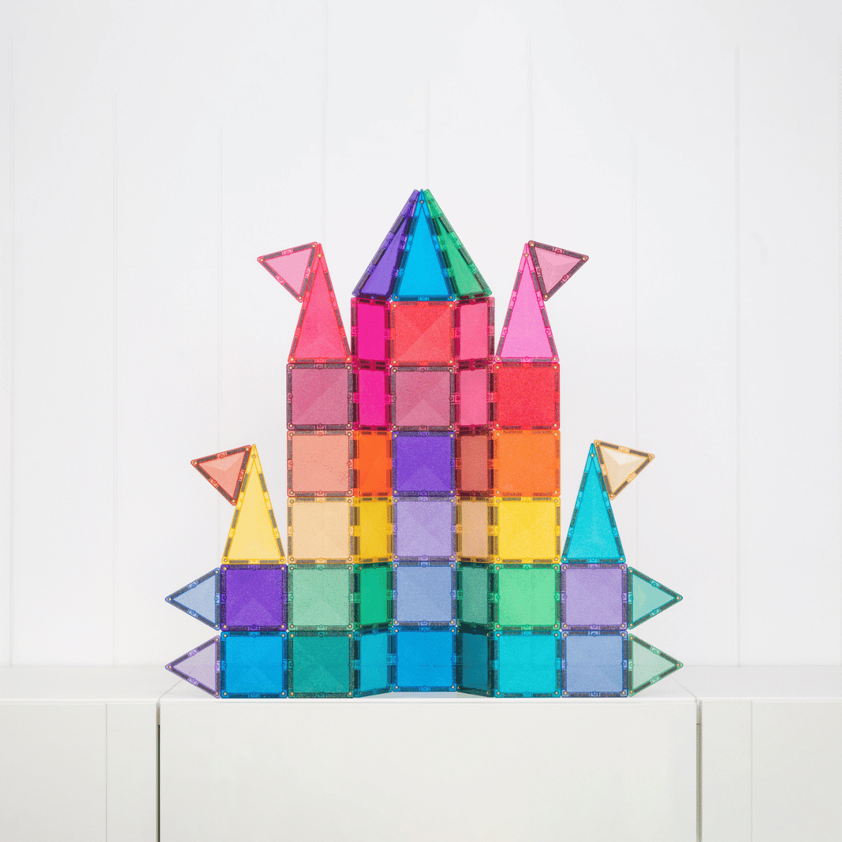 Connetix 48 Piece Glitter Castle Pack