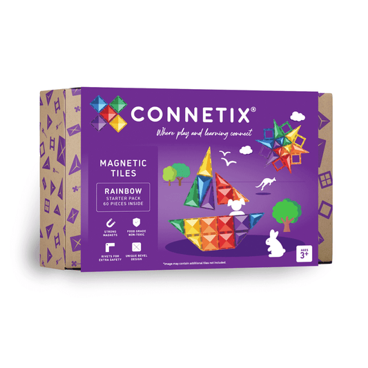 Connetix 60 Piece Rainbow Starter Pack