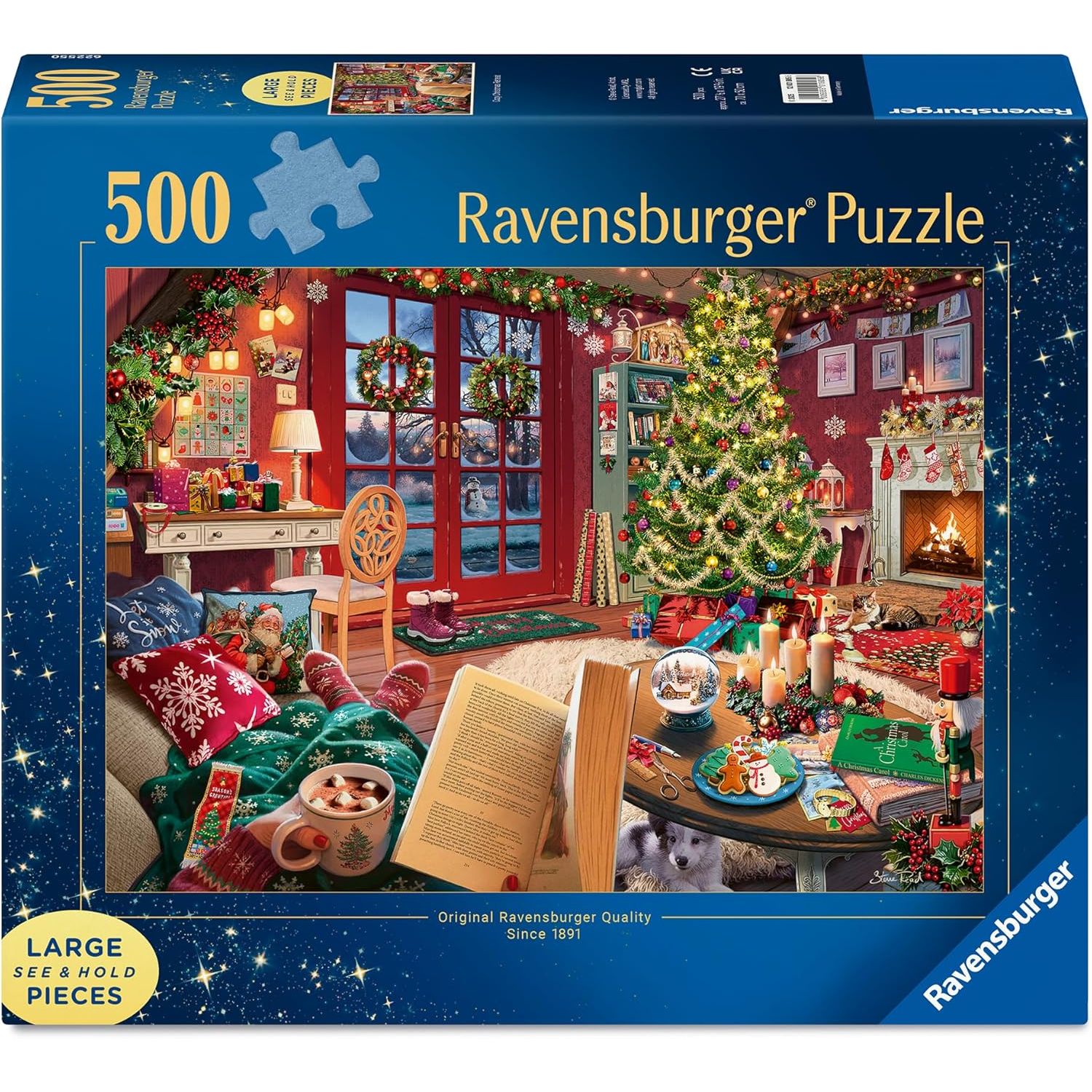 Ravensburger Cozy Christmas Retreat 500 Piece Puzzle