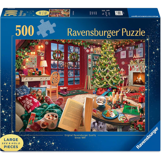 Ravensburger Cozy Christmas Retreat 500 Piece Puzzle