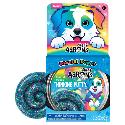 Crazy Aaron's 4" Tin - Playful Puppy