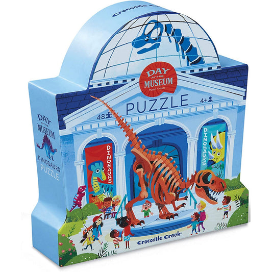 Crocodile Creek Day At The Dinosaur Museum 48 Piece Puzzle