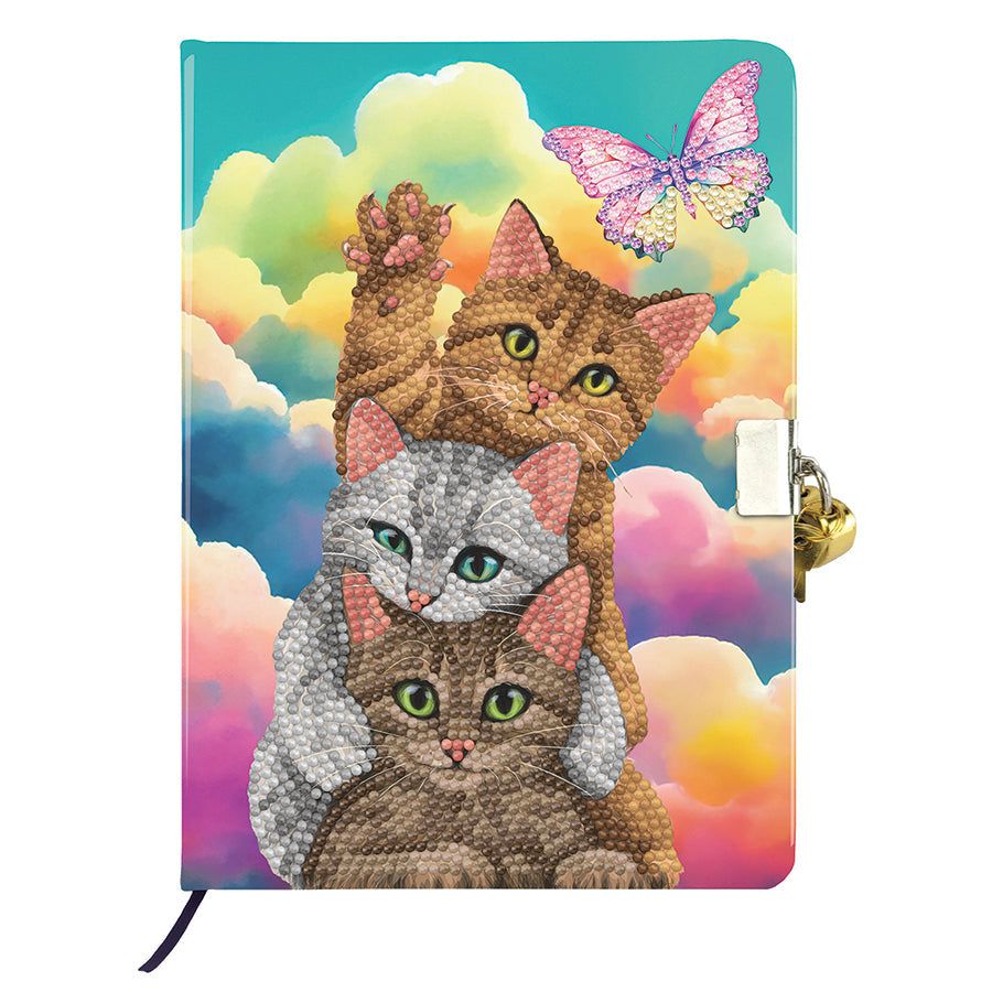 Crystal Art Diary - Kitten Clouds