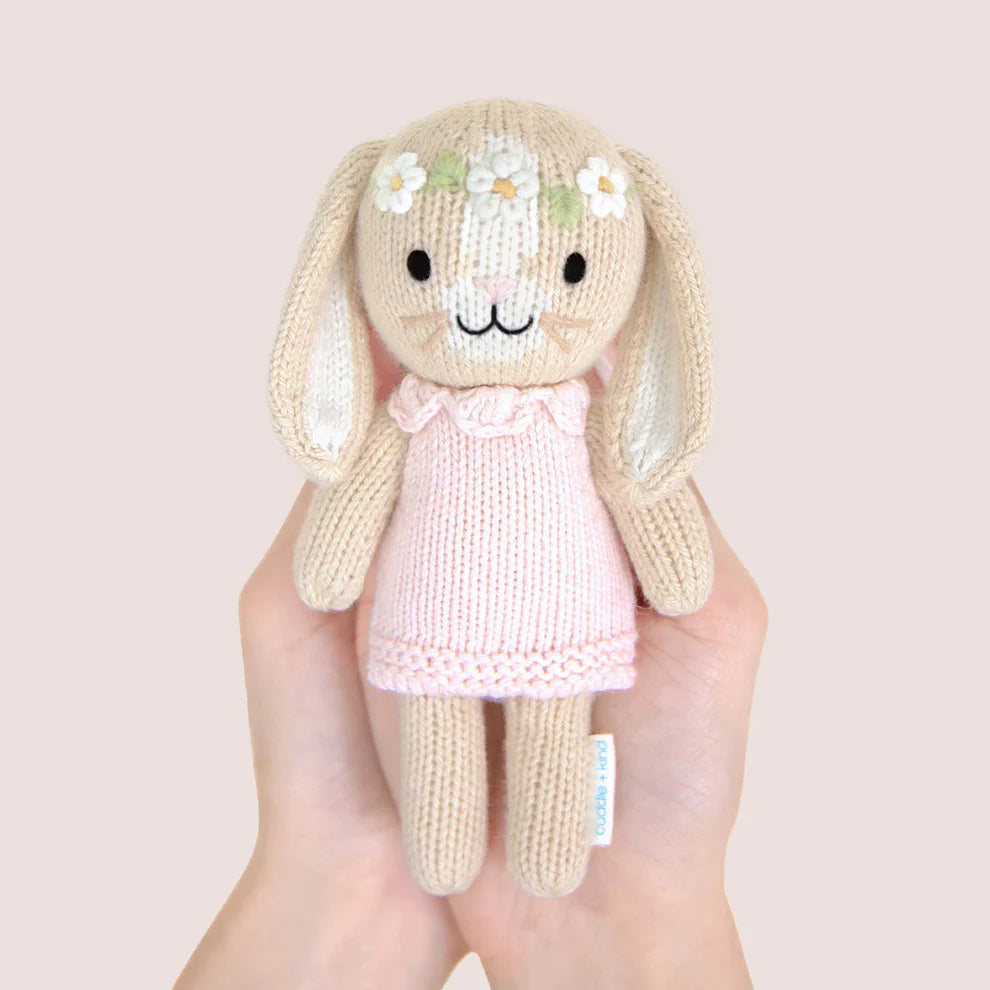 Cuddle+Kind Tiny Collection Tiny Hannah The Bunny (Blush)