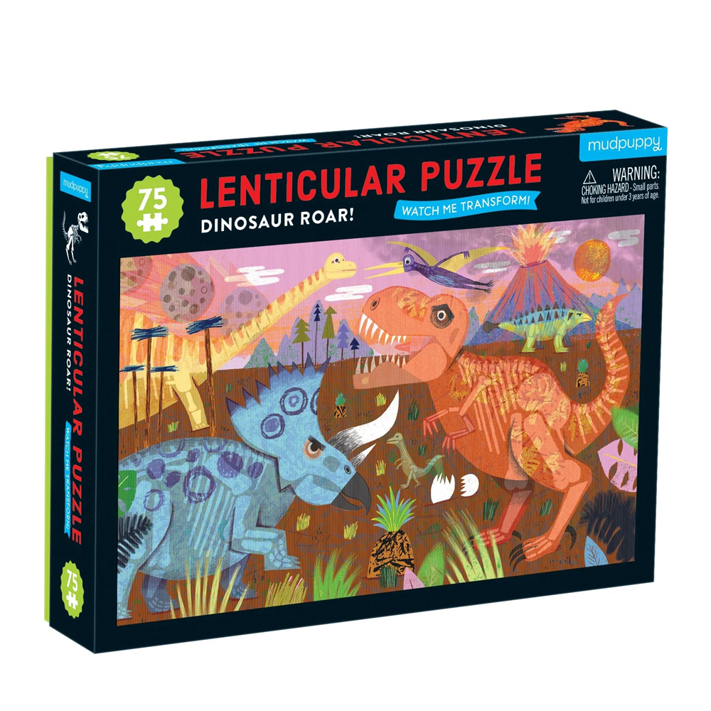 Mudpuppy Dinosaur Roar 75 Piece Puzzle