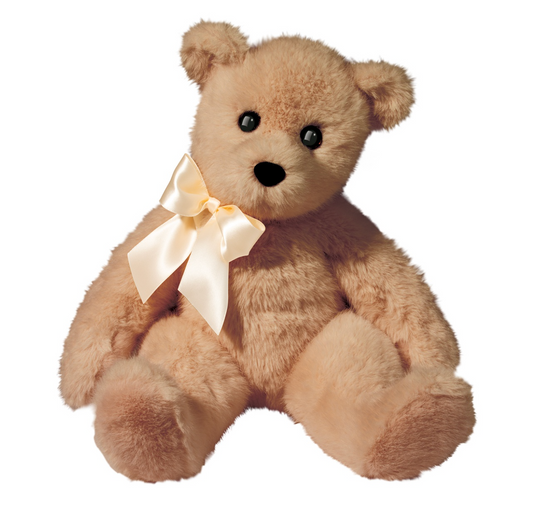 Douglas Graham Golden Bear with Ribbon (Medium) - 10"